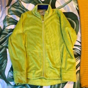 SOLD Women’s Lime Green Soft Fleece Zip Up